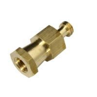 Kupo KS-038 Hex Adapter spigot with 3/8"-16 Male and female thread
