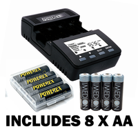 Rechargeable Batteries and Charger Combo