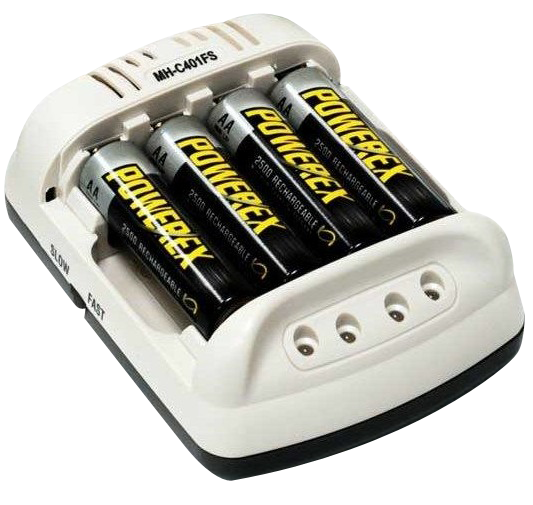 Powerex MH-C204FA Chargeur de batterie intelligent AA / AAA et 4 piles  rechargeables AAA Duracell (DX2400) (900 mAh) 