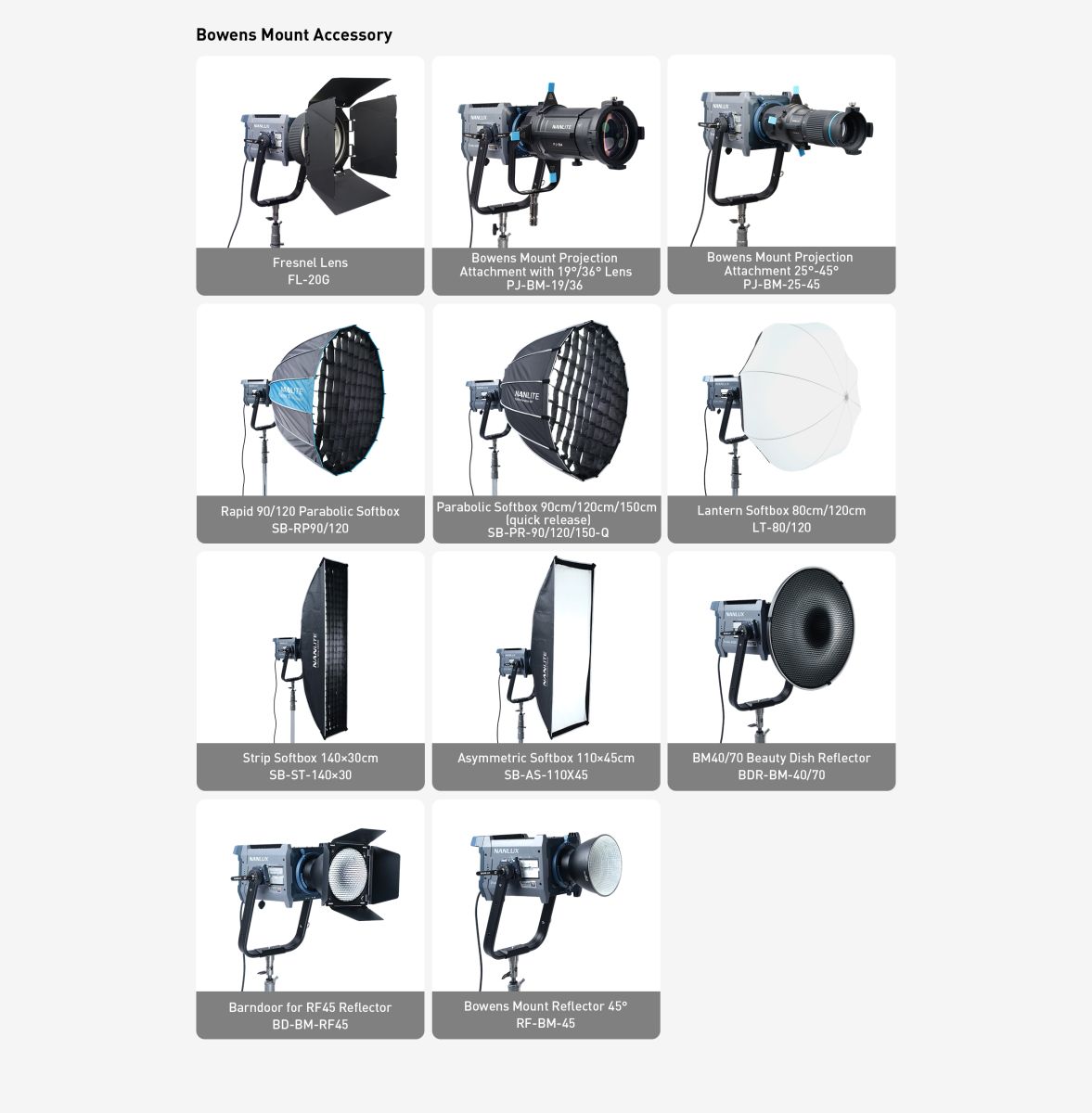 Bowens Mount Accessories