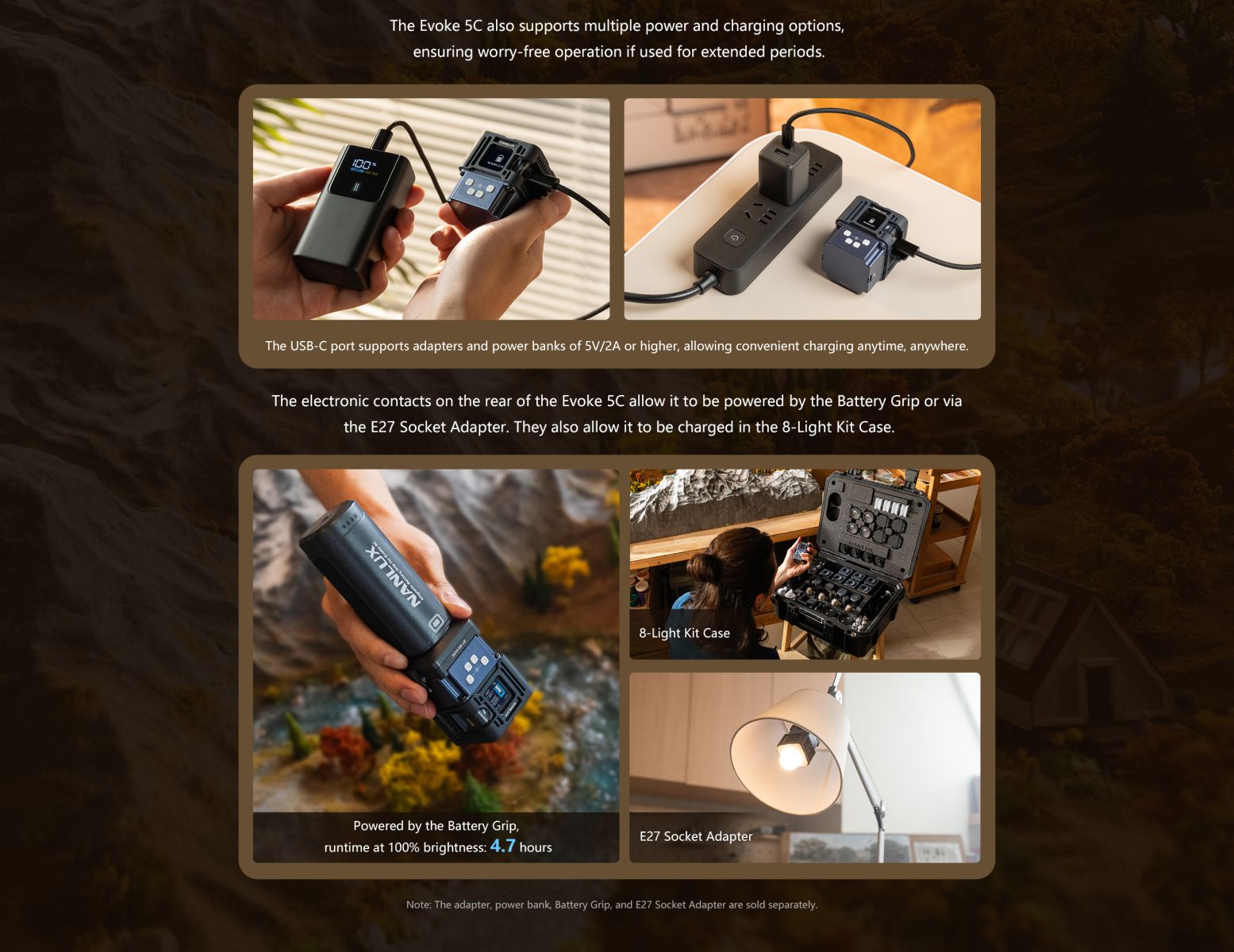 Evoke 5C usage for product photography and content creation