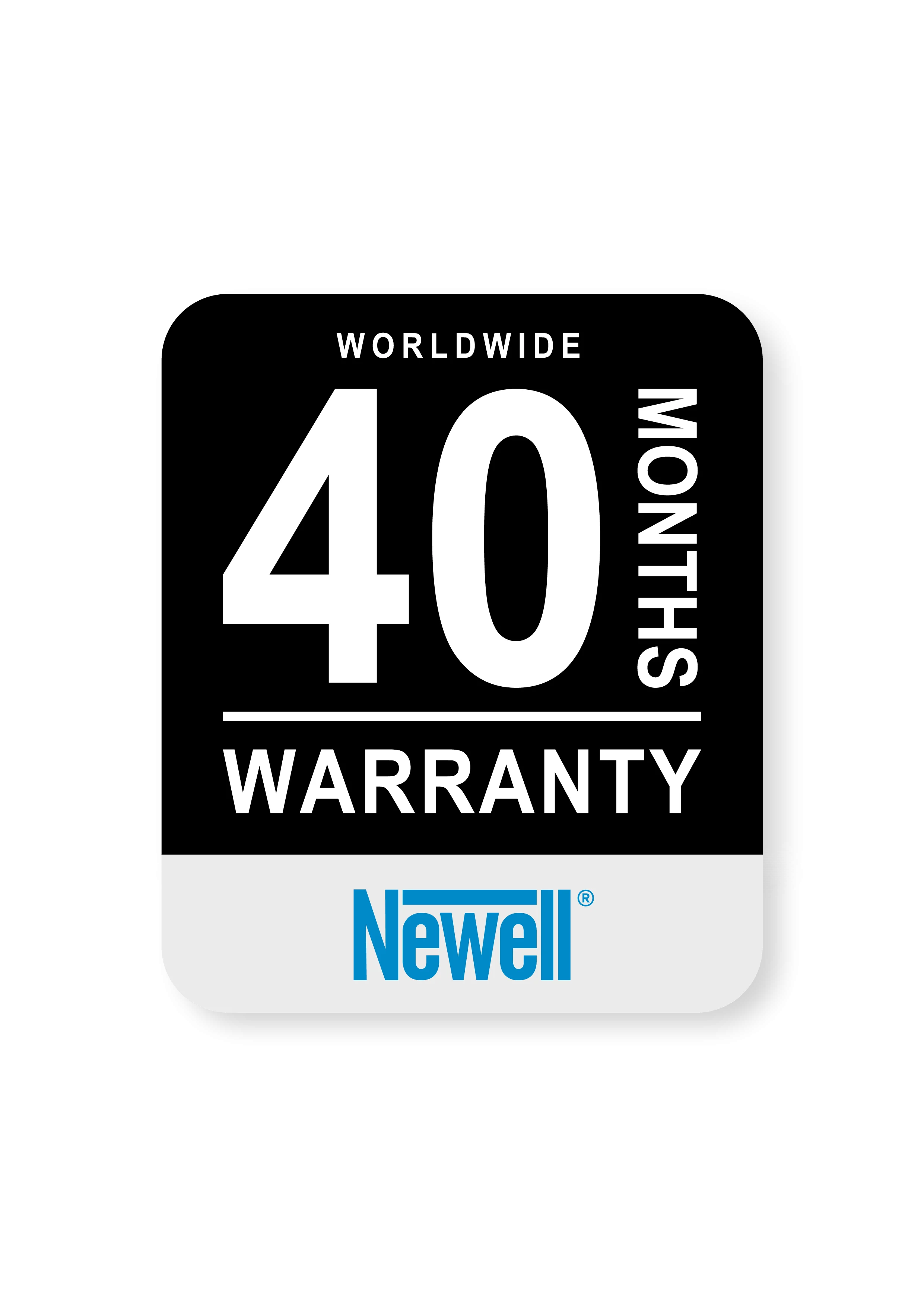 Newell 40 Month warranty