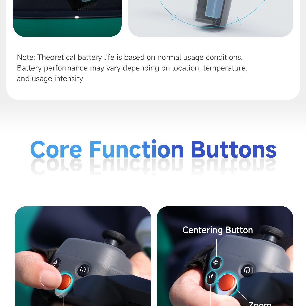 Professional film shoot application using Pocket Controller