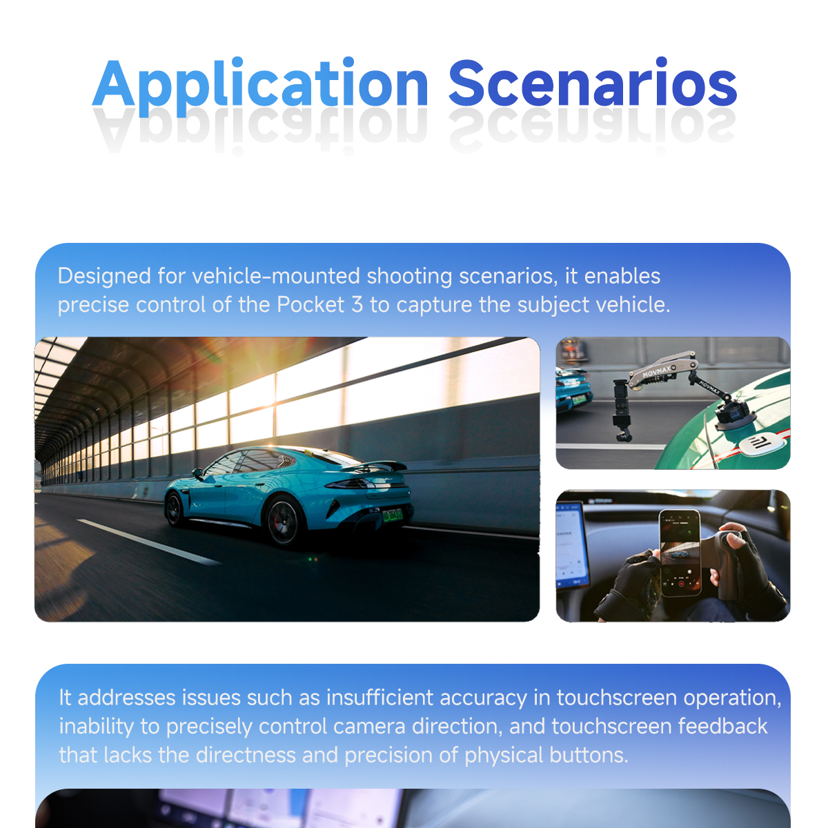 Outdoor cinematography using remote gimbal control