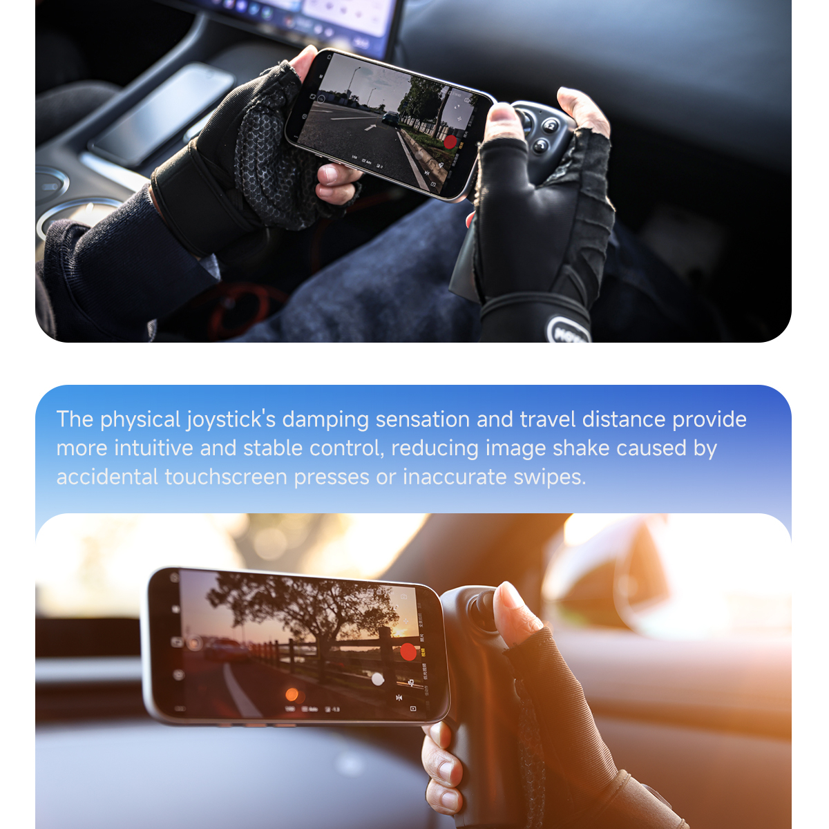 Precision pan and tilt adjustment with joystick control