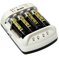 Maha Powerex MH-C401FS AA/AAA NiMH Battery Charger + 12V Adaptor