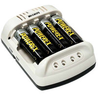 Maha Powerex MH-C401FS AA/AAA Battery Charger + 12V adaptor