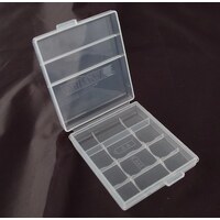 4-cell AA or AAA Battery Storage Case