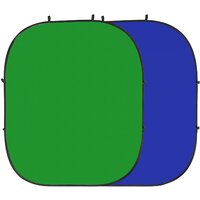 Folding Background 2.4 x 2.4m Chroma Key Green and Blue Double Sided