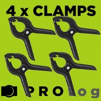 Muslin CLamps Set of 4 - Fish Shaped Clip for Securing Background Backdrops