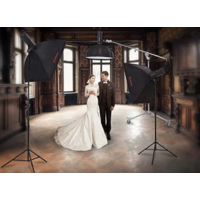 Jinbei DM5 3 head studio flash kit with boom