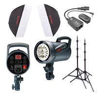 Jinbei DS300 Twin head studio flash kit 