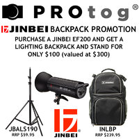 Jinbei EF200V with Lighting Backpack and Light Stand