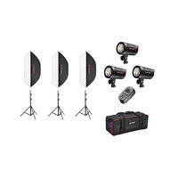 Jinbei Spark III 400 Three head studio flash kit