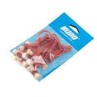Kupo Elastic Cable Tie 10 Pack 6mm × 12.7cm Red