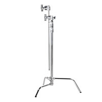 Kupo CL-20MK 20" Silver C-Stand Kit with Sliding Leg & Quick Release, including Grip and 20" Arm