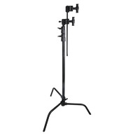 Kupo CL-20MKB 20" Black C-Stand kit with sliding leg & quick release, including grip and 20" arm
