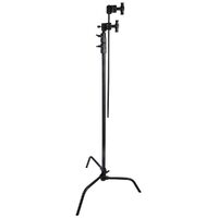 Kupo CS-40MKB 40" Black Sliding Leg C-Stand Kit with Grip Head and Arm
