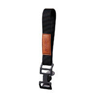 Kupo Glove Strap with Alligator Clip and Brown Label