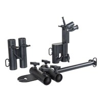 Double Pipe Boom Rig for 1-1/2" Schedule 40 Pipe, Black