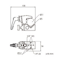 Kupo Super Convi Clamp with Ratcheted Handle