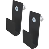 Kupo KD-795B Black Square J Hook Pair to Fit Hex Mount Convi Clamp