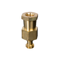 Kupo KS-038 Hex Adapter Spigot with 3/8"-16 Male and Female Thread