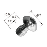 Kupo 3/8"-16 x 5/8" Stainless Steel Hex Socket Button Head Screw