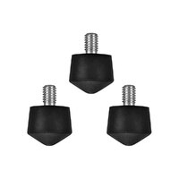 Kupo Universal Rubber Feet Pad with 3/8"-16x 13mm Thread (Set of 3)
