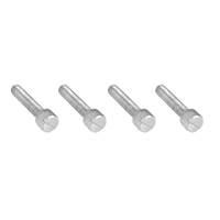 Kupo Aluminum M6 x 30mm Thumb Screw Slotted Knurled Head(Set of 4)