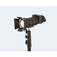 Single 50W Fresnel LED light kit with batteries and charger