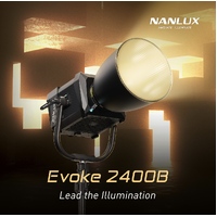 Nanlux Evoke 2400B Bi-Colour LED Spot Light 2700K - 6500K