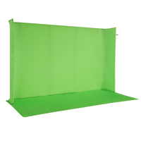 Nanlite LG-3522U 3.5m wide U shaped Chromakey Green Screen self Standing Kit
