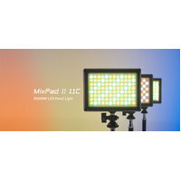 Nanlite Mixpad 11 Series II RGB on-camera LED light with power supply