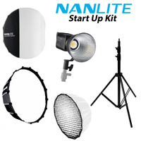 Nanlite Start Up Kit, including a Forza 60B MK II, Lantern, Softbox, Grid and Stand