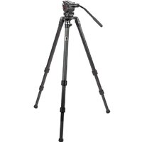 NEST DV Video Camera 75mm Bowl Mount Panhead Systematic Carbon Fiber Tripod Kit