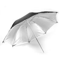 Black Silver 43" Photographic Reflective Umbrella