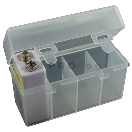 4-cell 9V Battery Storage Case