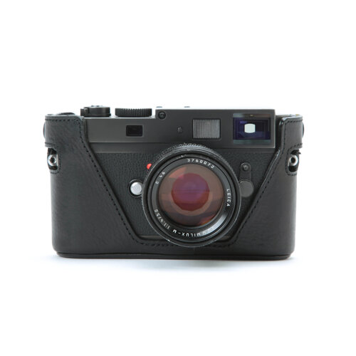 Artisan and Artist LMB-M9NA Black leather half case for Leica M9 camera
