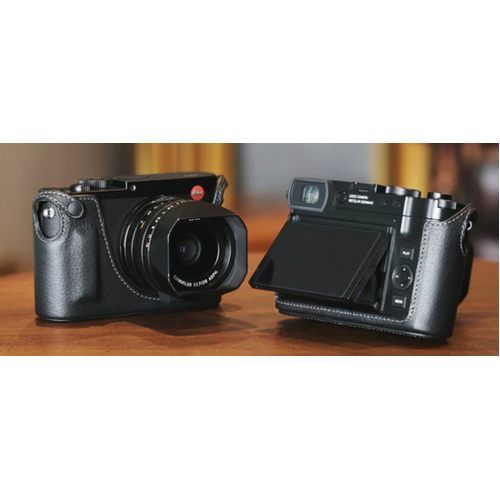 Artisan and Artist LMB-Q Black Leather Camera Half Case for Leica Q Q2 Q3 Q3 43