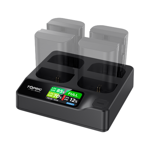 Accsoon Toprig  4-Bay LP-E6 Fast Charger