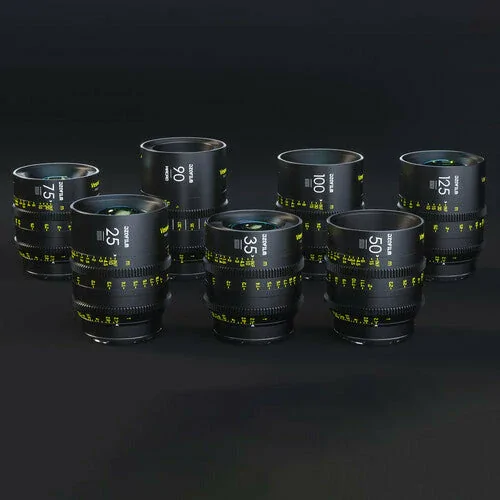 DZOFILM Vespid 7-Lens Kit (16, 25, 35, 50, 75, 100,125mm) with Hard Case -PL & EF Mount