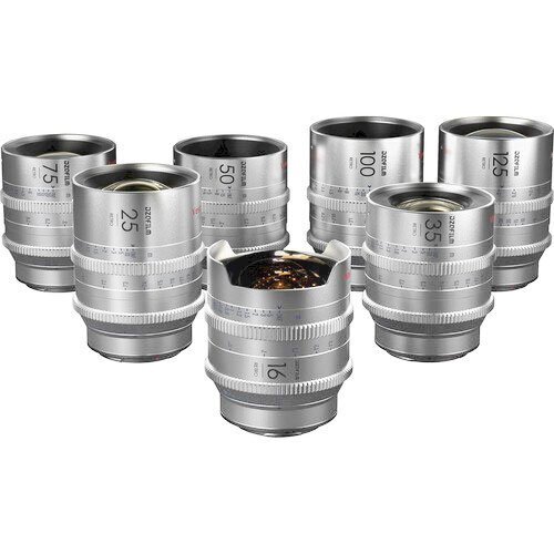 DZOFILM Vespid Retro 7-Lens Kit (16, 25, 35, 50, 75, 100,125mm) with Hard Case -PL & EF Mount