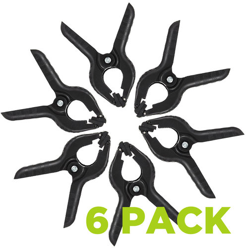 Muslin CLamps Set of 6 - Fish Shaped Clip for Securing Background Backdrops