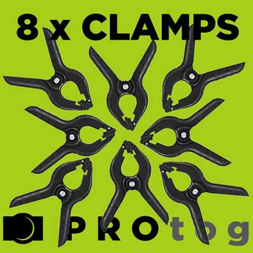 Muslin CLamps Set of 8 - Fish Shaped Clip for Securing Background Backdrops