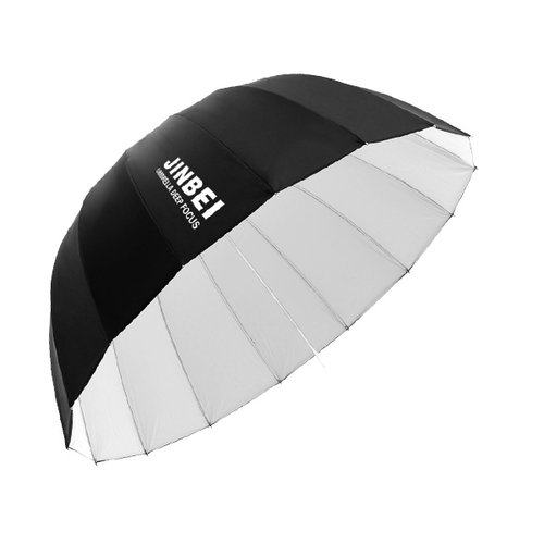 105cm Jinbei Deep Parabolic White Umbrella