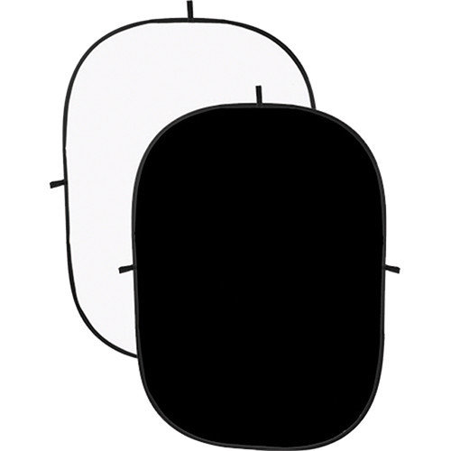 Jinbei Folding Background 1.8m x 2.1m Black and White