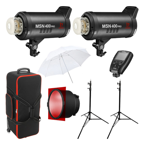 Jinbei MSN400-PRO twin studio lighting kit