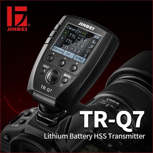 Jinbei TR-Q7 Multi brand TTL wireless flash trigger with colour screen