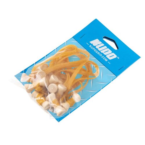 Kupo Elastic Cable Tie 10 Pack 6mm × 12.7cm Natural